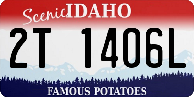ID license plate 2T1406L