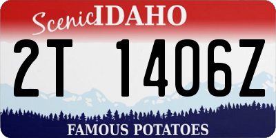 ID license plate 2T1406Z