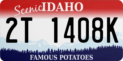 ID license plate 2T1408K