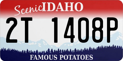 ID license plate 2T1408P