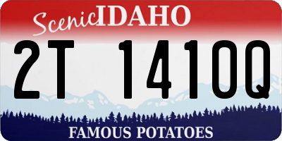 ID license plate 2T1410Q