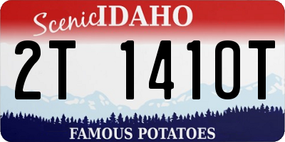ID license plate 2T1410T