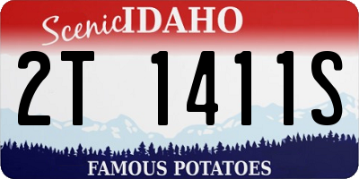 ID license plate 2T1411S