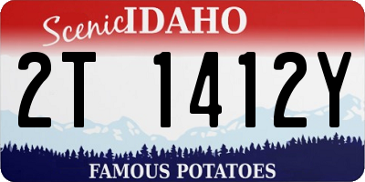 ID license plate 2T1412Y