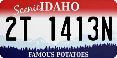ID license plate 2T1413N