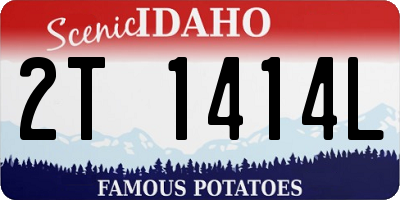 ID license plate 2T1414L