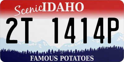 ID license plate 2T1414P