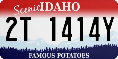 ID license plate 2T1414Y
