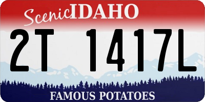 ID license plate 2T1417L