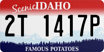 ID license plate 2T1417P