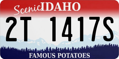 ID license plate 2T1417S