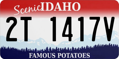 ID license plate 2T1417V