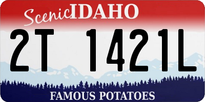 ID license plate 2T1421L