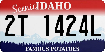 ID license plate 2T1424L