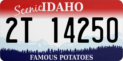 ID license plate 2T1425O