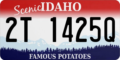ID license plate 2T1425Q