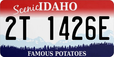 ID license plate 2T1426E