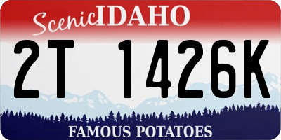 ID license plate 2T1426K