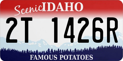 ID license plate 2T1426R