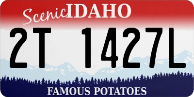 ID license plate 2T1427L