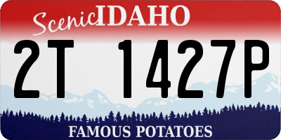 ID license plate 2T1427P