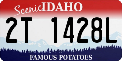 ID license plate 2T1428L