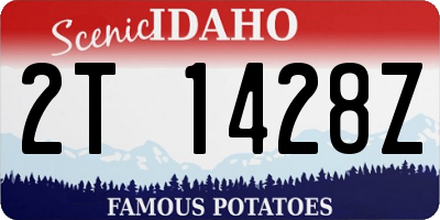 ID license plate 2T1428Z