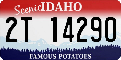 ID license plate 2T1429O