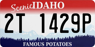 ID license plate 2T1429P