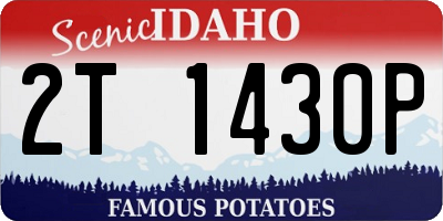 ID license plate 2T1430P