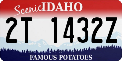 ID license plate 2T1432Z