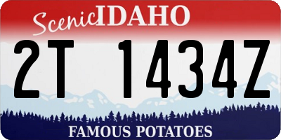 ID license plate 2T1434Z