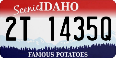 ID license plate 2T1435Q