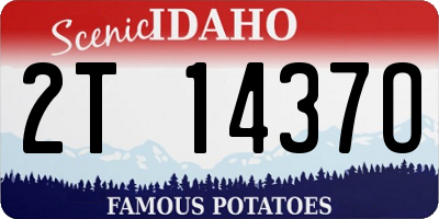 ID license plate 2T1437O