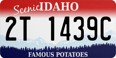 ID license plate 2T1439C