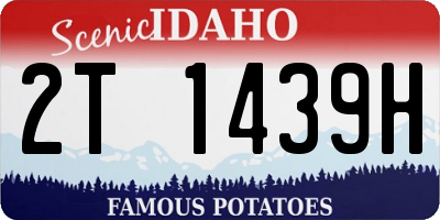 ID license plate 2T1439H