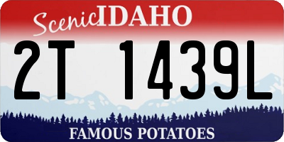 ID license plate 2T1439L