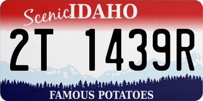 ID license plate 2T1439R