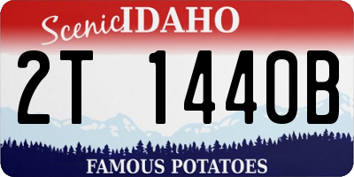 ID license plate 2T1440B