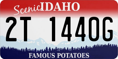 ID license plate 2T1440G