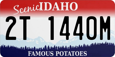 ID license plate 2T1440M
