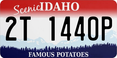 ID license plate 2T1440P