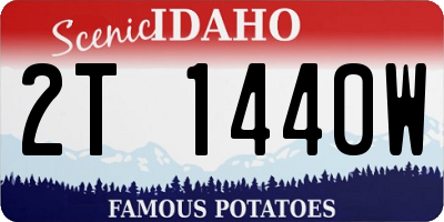 ID license plate 2T1440W