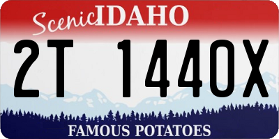ID license plate 2T1440X