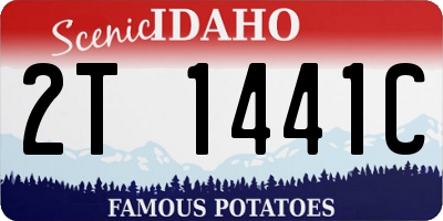 ID license plate 2T1441C