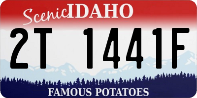 ID license plate 2T1441F