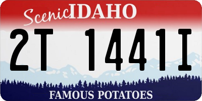 ID license plate 2T1441I