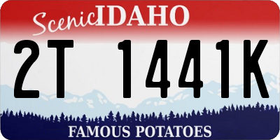 ID license plate 2T1441K