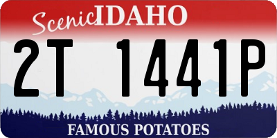 ID license plate 2T1441P