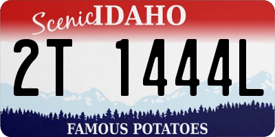 ID license plate 2T1444L